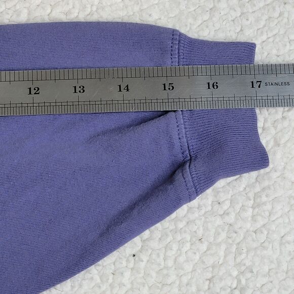 Disney World 50th Anniversary Sz Md Spirit Jersey Sweatshirt Purple Puff Print - Picture 10 of 10